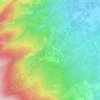 Topografische kaart La Torne, hoogte, reliëf