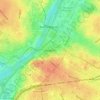 Topografische kaart Angers, hoogte, reliëf
