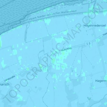 Topografische kaart Hufschlag, hoogte, reliëf