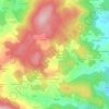 Topografische kaart Les Guilleminches, hoogte, reliëf