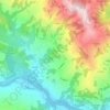 Topografische kaart Bebbio, hoogte, reliëf