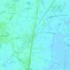 Topografische kaart Calcroci, hoogte, reliëf
