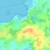 Topografische kaart Kerfraval, hoogte, reliëf