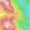 Topografische kaart Passo della Presolana, hoogte, reliëf