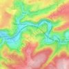 Topografische kaart Trasenster, hoogte, reliëf