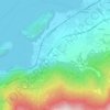Topografische kaart Cariola, hoogte, reliëf
