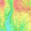 Topografische kaart Agrate, hoogte, reliëf