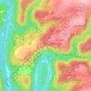 Topografische kaart Le Tombeau du Géant, hoogte, reliëf