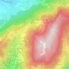 Topografische kaart Supersaxel, hoogte, reliëf
