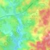 Topografische kaart La Ville en Bois, hoogte, reliëf