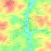 Topografische kaart Le Moumin du Pont, hoogte, reliëf