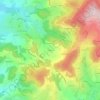 Topografische kaart Chabas, hoogte, reliëf