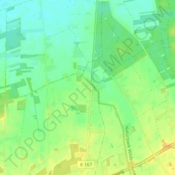 Topografische kaart Kellerhöhe, hoogte, reliëf