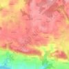 Topografische kaart La Grée Valy, hoogte, reliëf