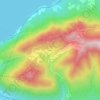 Topografische kaart Vararo, hoogte, reliëf