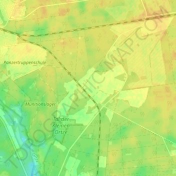 Topografische kaart Kohlenbissen, hoogte, reliëf