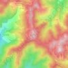 Topografische kaart Catenaccio, hoogte, reliëf