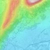 Topografische kaart Bouqueron, hoogte, reliëf