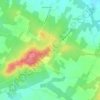 Topografische kaart Chez Bossuet, hoogte, reliëf