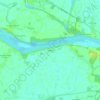 Topografische kaart Brede, hoogte, reliëf