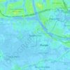 Topografische kaart Spijkenisse, hoogte, reliëf