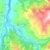Topografische kaart Malveo, hoogte, reliëf