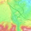 Topografische kaart Hameau du Lac, hoogte, reliëf