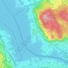 Topografische kaart Lisanza, hoogte, reliëf
