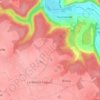 Topografische kaart Autrebosc, hoogte, reliëf