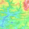 Topografische kaart Plympton, hoogte, reliëf
