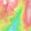 Topografische kaart Teixugueiras, hoogte, reliëf
