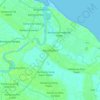 Topografische kaart Kota Putera, hoogte, reliëf