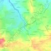 Topografische kaart Courneuve, hoogte, reliëf