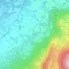 Topografische kaart Pessinges, hoogte, reliëf