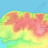 Topografische kaart Blancmesnil, hoogte, reliëf