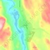 Topografische kaart Ramsele, hoogte, reliëf