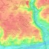 Topografische kaart La Borde, hoogte, reliëf