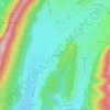 Topografische kaart Les Gonnets, hoogte, reliëf