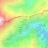 Topografische kaart Alpe Andolla, hoogte, reliëf