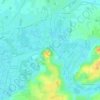 Topografische kaart La Garette, hoogte, reliëf