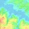 Topografische kaart La Gravelle, hoogte, reliëf