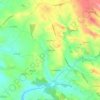 Topografische kaart La Jonquière, hoogte, reliëf