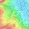 Topografische kaart Biolley, hoogte, reliëf