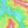 Topografische kaart Borde Faurie, hoogte, reliëf