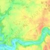Topografische kaart Le Petit Breuil, hoogte, reliëf