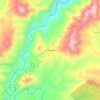Topografische kaart Tanda Ifrane, hoogte, reliëf