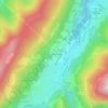 Topografische kaart La Tour du Treuil, hoogte, reliëf