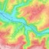Topografische kaart Trooz, hoogte, reliëf