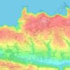 Topografische kaart Mescran, hoogte, reliëf