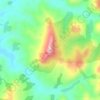 Topografische kaart Rangitoto, hoogte, reliëf